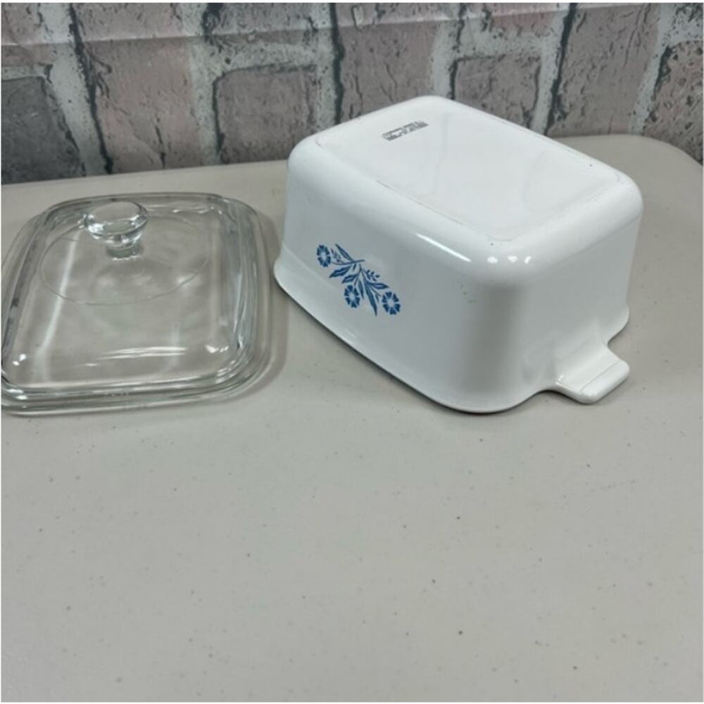 Corning ware Vintage 1 3/4 Qt Baking Dish W/ Lid, 1.5 Quart Rectangular Casserol - Picture 12 of 14